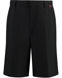 Gucci - Wool-Blend Bermuda Shorts With Web Detail - Lyst