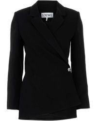 Loewe - Stretch Crepe Blazer - Lyst
