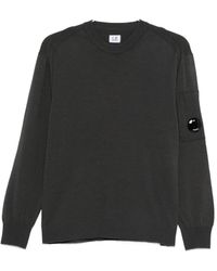 C.P. Company - C.P.Company Logo Wool Crewneck Sweater - Lyst