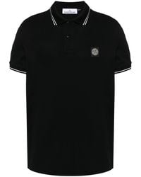 Stone Island - Polo Shirt With Contrasting Trims - Lyst