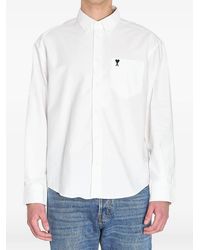 Ami Paris - Ami De Coeur Button-Down Pocket Shirt - Lyst