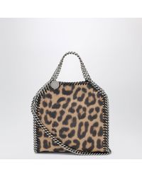 Stella McCartney - Leopard-Print Micro Falabella Tote Bag - Lyst