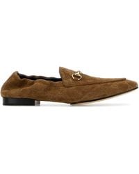 Gucci - Camel Suede Loafers - Lyst