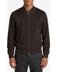 Arma - Didier Suede Bomber Jacket - Lyst