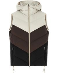 Kiton - Chevron Stitching Padded Vest - Lyst