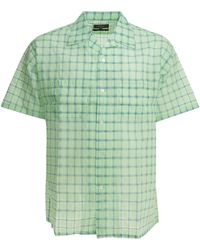 Beams Plus - "Open Collar Nylon Airy Plaid" Casual Shirt - Lyst