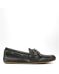 Gucci - Web-Stripe Boat Shoes - Lyst