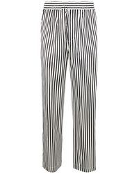 Tom Ford - Fluid Silk Baton Stripe Pleated Piping Lounge Pants - Lyst