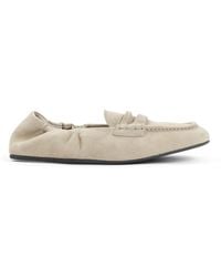 Miu Miu - Dederto Suede Lamb Leather Loafers - Lyst