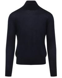 Saint Laurent - Wool And Cashmere Turtle Knitwear - Lyst
