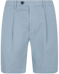 Michael Coal - Cotton & Linen Bermuda Trousers - Lyst