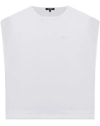 Balmain - Transparent Crop Sleeve Top - Lyst