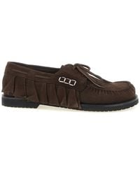JW Anderson - J.W.Anderson Suede Volant Boat Shoe - Lyst