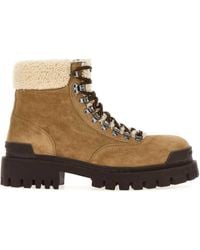 Balenciaga - Suede Winter Ankle Boots - Lyst
