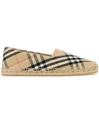 Burberry - Embroidered Canvas Espadrilles - Lyst