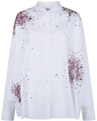Dries Van Noten - "Casia" Embroidered Shirt - Lyst