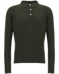 Ma'ry'ya - Bouclé Cotton Polo Shirt - Lyst