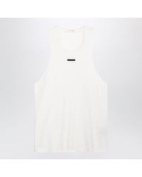 Fear Of God - Essential Ivory Cotton Tank Top - Lyst