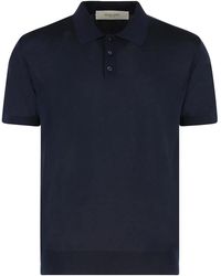 Golden Goose - Giotto Knitted Virgin Wool Polo Shirt - Lyst