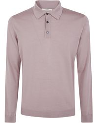 Nuur - Long Sleeves Serafino Neck Sweater - Lyst
