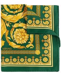 Versace - "Foulard 90X90 Barocco 92" Printed Bio Silk Twill - Lyst