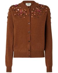 Fendi - Sequined Cardigan - Lyst