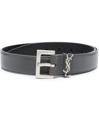 Saint Laurent - Monogram Square-Buckle Belt - Lyst