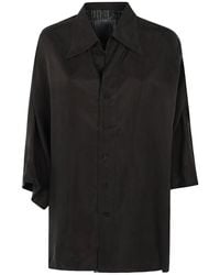 Ziggy Chen - Short Sleeves Back Gathered Shirt - Lyst