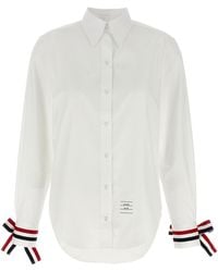 Thom Browne - Rwb Tape Cuffs Shirt - Lyst