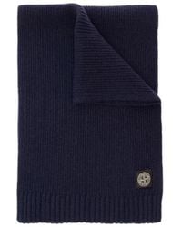 Stone Island - Scarf With Logo Patch - Lyst