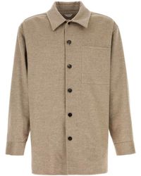Bottega Veneta - Cappuccino Flannel Shirt - Lyst