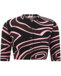 PUCCI - 'Onde' Cropped Cardigan - Lyst