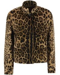 Max Mara - Maxmara Studio Mstedro – Cropped Animal-Print Cotton Jacket - Lyst