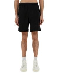 Lacoste - Cotton Fleece Cargo Shorts - Lyst