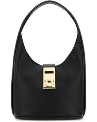 Ferragamo - Salvatore Leather Medium Hobo Handbag - Lyst