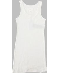 Maison Margiela - Ribbed Mini Dress Taped Cotton - Lyst