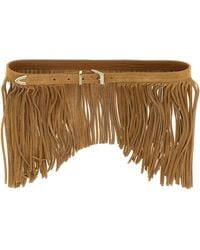 Pinko - 'Con Frange' Suede Belt - Lyst