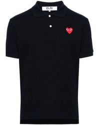 COMME DES GARÇONS PLAY - Cotton Polo Shirt - Lyst