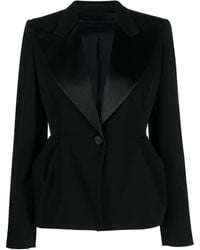 Max Mara - Wool Single-Breasted Blazer Jacket - Lyst
