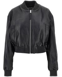 Arma - Hannan Leather Bomber Jacket - Lyst