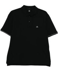 C.P. Company - C.P.Company Logo-Patch Polo Shirt - Lyst