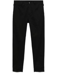 Dolce & Gabbana - Logo-Embroidered Tapered Leg Cotton Trousers - Lyst