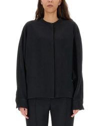 Jil Sander - Relaxed-Fit Viscose Blend Shirt With Button Closure - Lyst