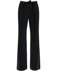 ROTATE BIRGER CHRISTENSEN - Flared Long Pants With Flower - Lyst