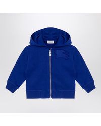 Burberry - Electric Cotton Hooded Sweatshirt With Ekd Logo - Lyst