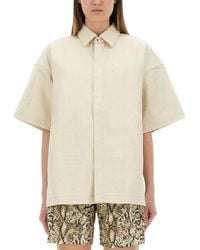 Jil Sander - Oversized Heavy Cotton Shirt - Lyst