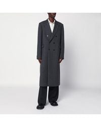 Dries Van Noten - Double-Breasted Wool Coat - Lyst