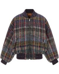 Missoni - Check Pattern Bomber Jacket - Lyst