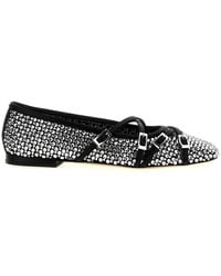 Mach & Mach - 'Crystal Net' Ballet Flats - Lyst