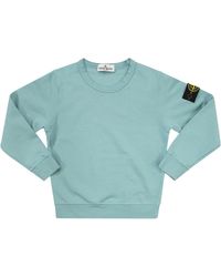 Stone Island - Crewneck Sweatshirt With Overlock Seams - Lyst